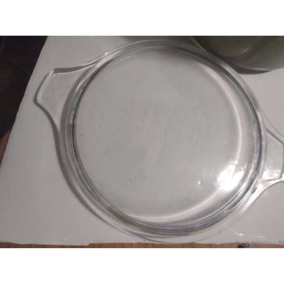 Vintage Avocado Green Milk Glass Pyrex Casserole Dish With Lid 2.5 QT - #475 - Picture 10 of 11